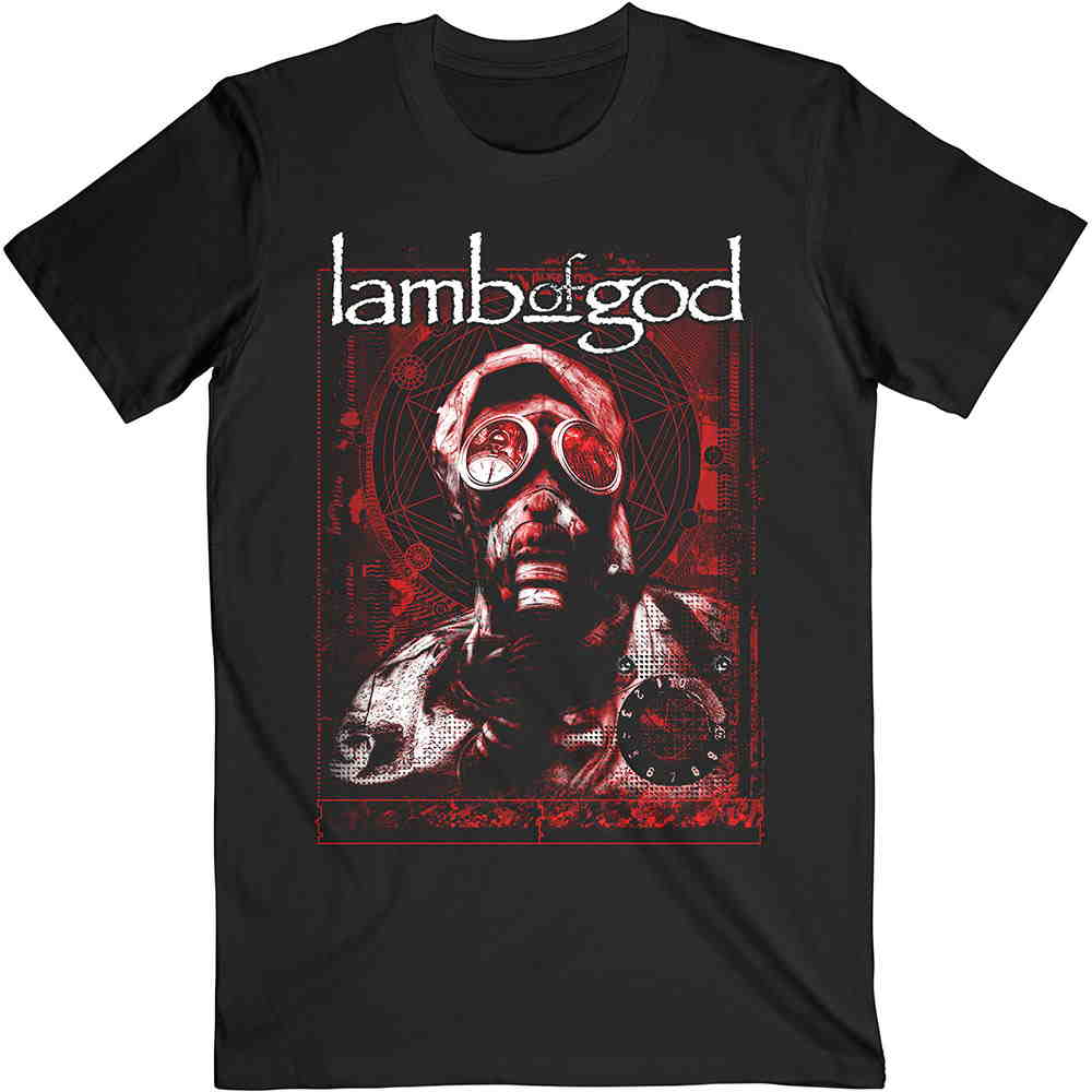 LAMB OF GOD ラムオブゴッド (結成 30周年 ) - GAS MASKS WAVES / Tシャツ / メンズ 【公式 / オフィシャル】