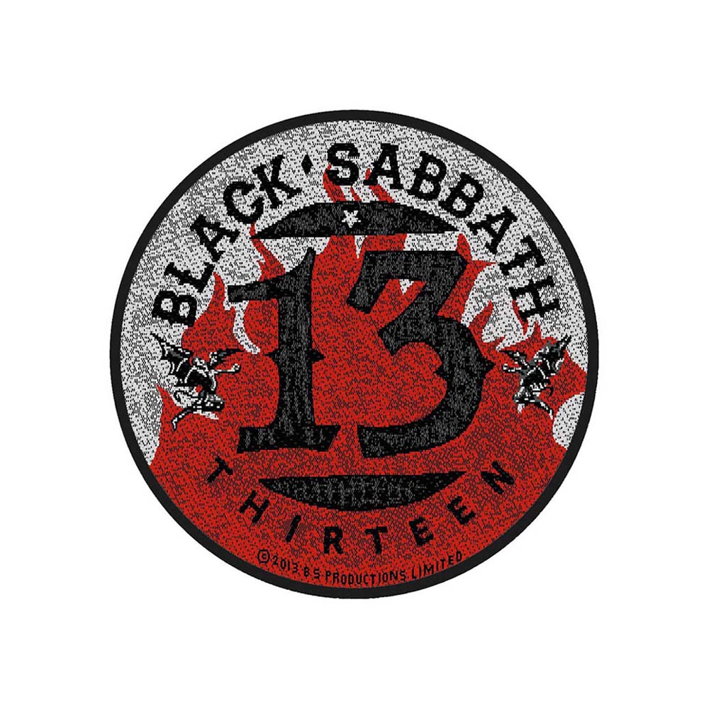 BLACK SABBATH ブラックサバス 13 Flames Circular  ワッペン 公式 オフィシャル