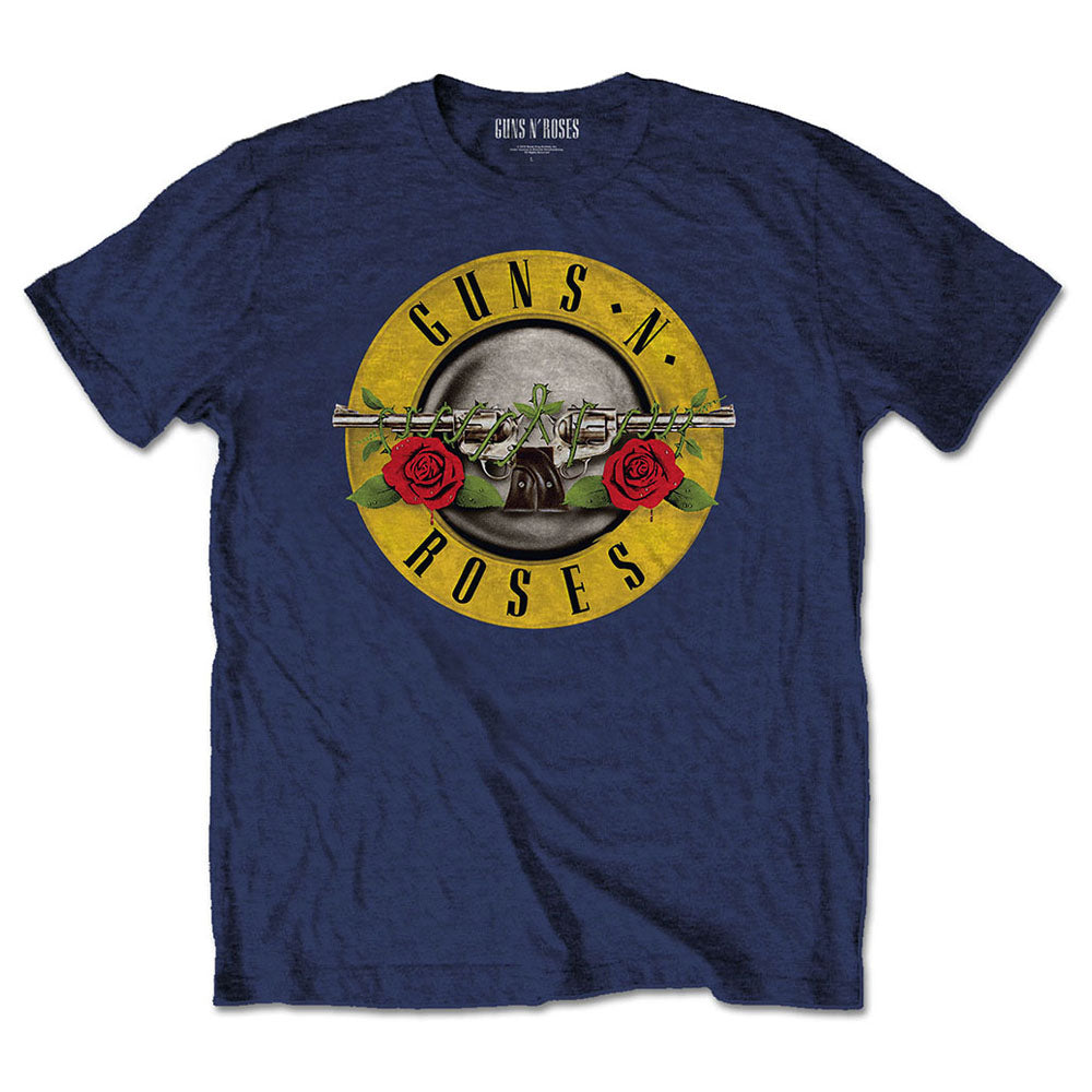 GUNS N ROSES ガンズアンドローゼズ - Classic Logo / Navy / Tシャツ / キッズ 【公式 / オフィシャル】