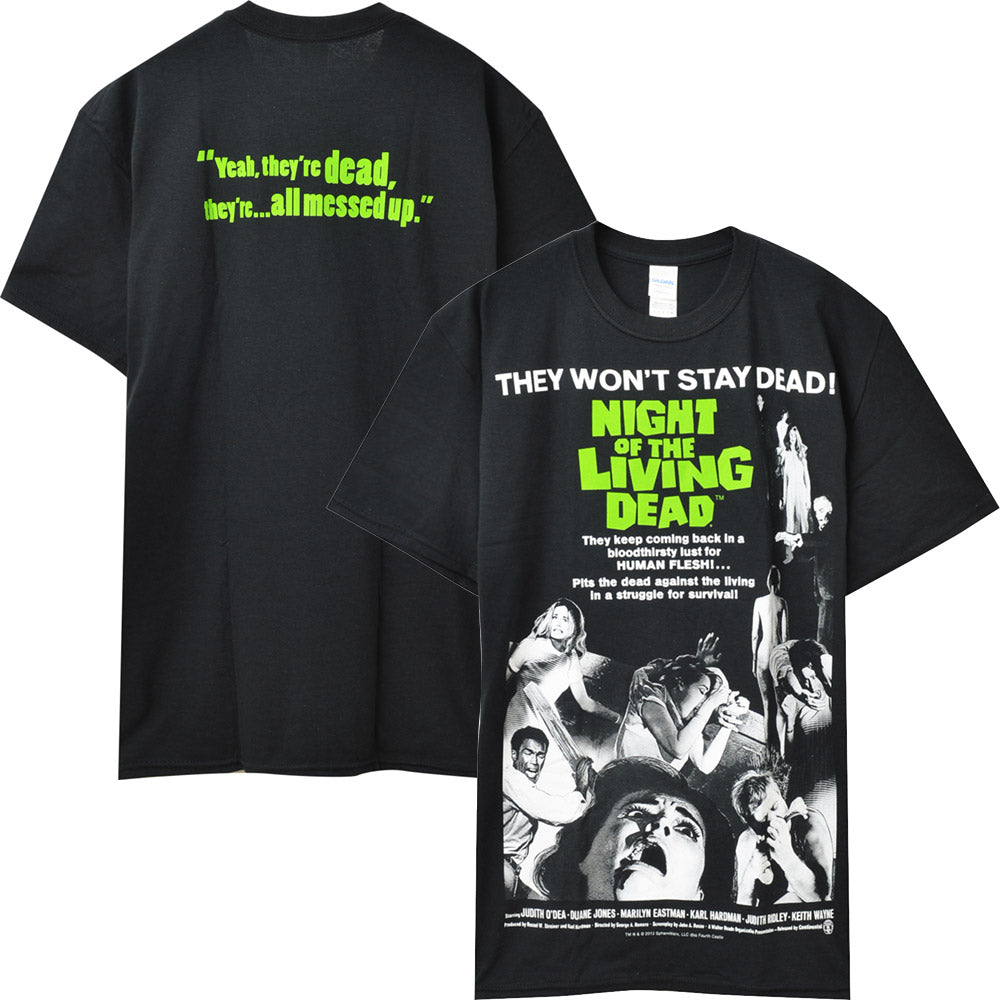 
                  
                    NIGHT OF THE LIVING DEAD ナイトオブザリビングデッド - MOVIE POSTER / バックプリントあり / Tシャツ / メンズ 【公式 / オフィシャル】
                  
                