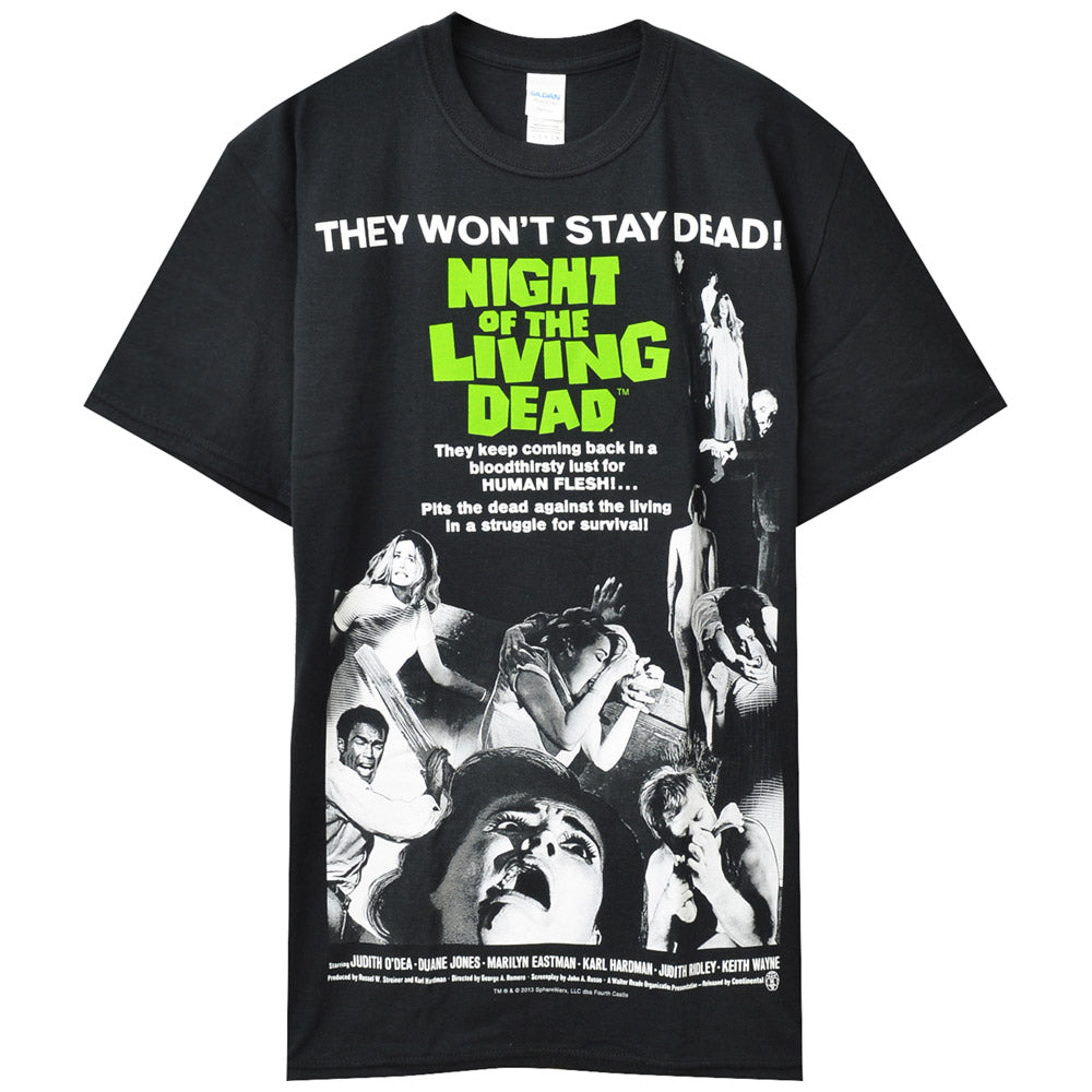 
                  
                    NIGHT OF THE LIVING DEAD ナイトオブザリビングデッド - MOVIE POSTER / バックプリントあり / Tシャツ / メンズ 【公式 / オフィシャル】
                  
                