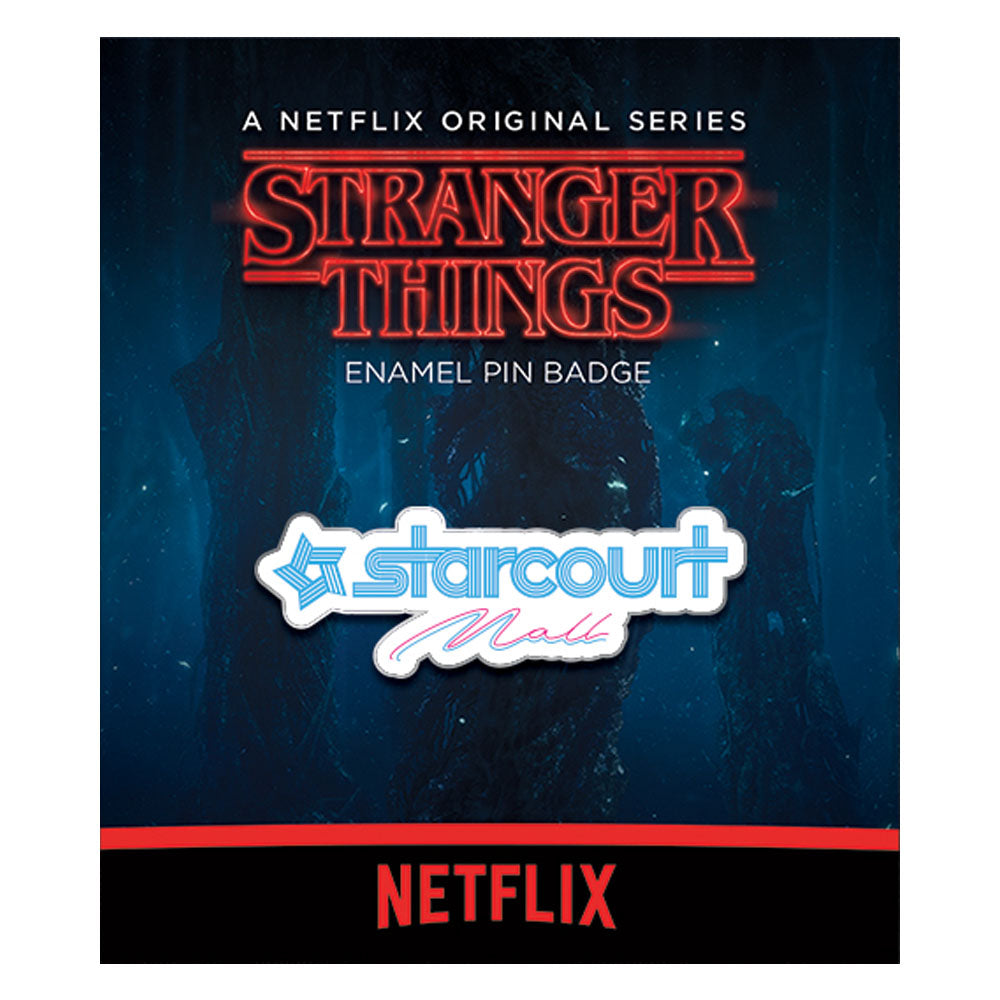 STRANGER THINGS ストレンジャー・シングス (シーズン5 撮影開始 ) - Starcourt Mall / メタル・ピンバッジ / バッジ 【公式 / オフィシャル】