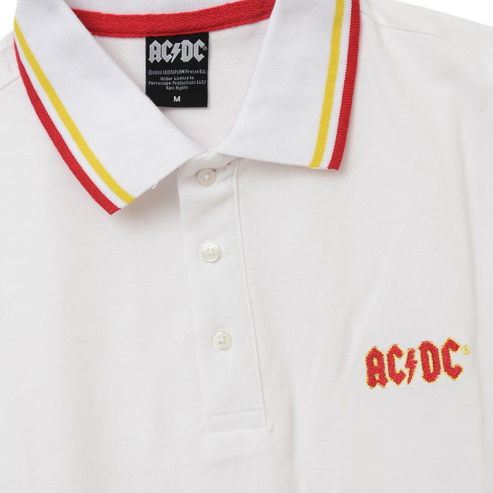 AC/DC エーシーディーシー Classic Logo ポロシャツ メンズ 公式 オフィシャル