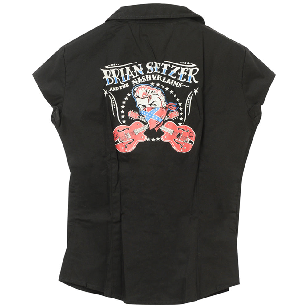 
                  
                    ツアー会場限定商品 BRIAN SETZER ブライアンセッツァー - Girls Western Shirt （超レア） / 襟付きシャツ / レディース 【公式 / オフィシャル】
                  
                