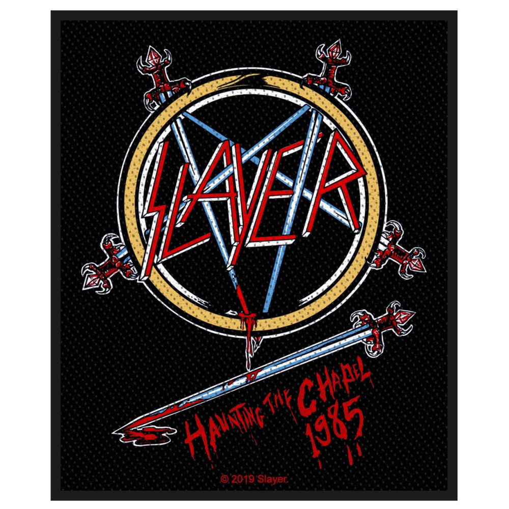 SLAYER スレイヤー - Haunting The Chapel Woven Patch / ワッペン 【公式 / オフィシャル】