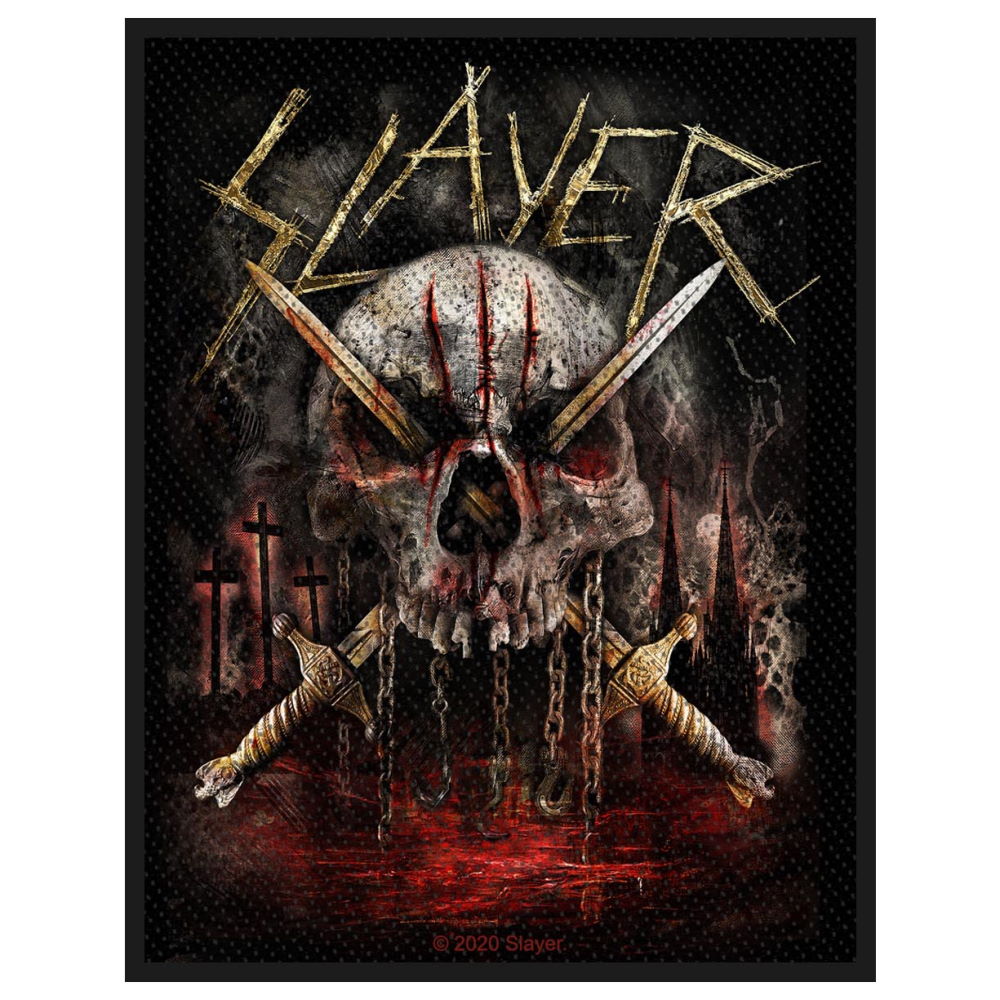 SLAYER - Skull & Swords Woven Patch