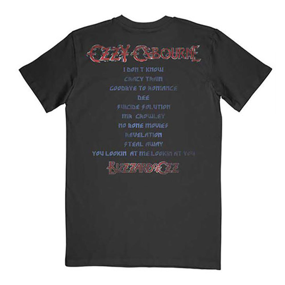 
                  
                    OZZY OSBOURNE オジーオズボーン (ソロ 45周年 ) - Blizzard of Ozz Tracklist / バックプリントあり / Tシャツ / メンズ 【公式 / オフィシャル】
                  
                