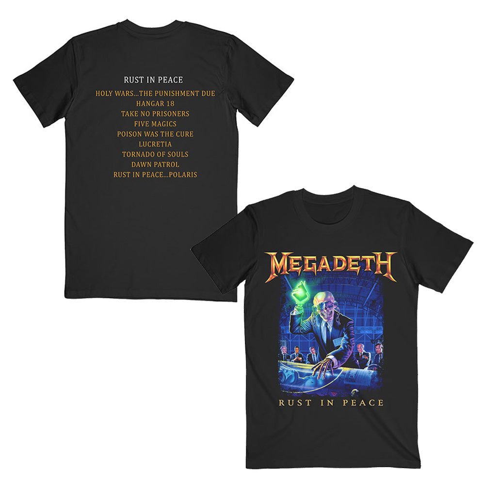 
                  
                    MEGADETH メガデス - Rust In Peace Tracklist / バックプリントあり / Tシャツ / メンズ 【公式 / オフィシャル】
                  
                