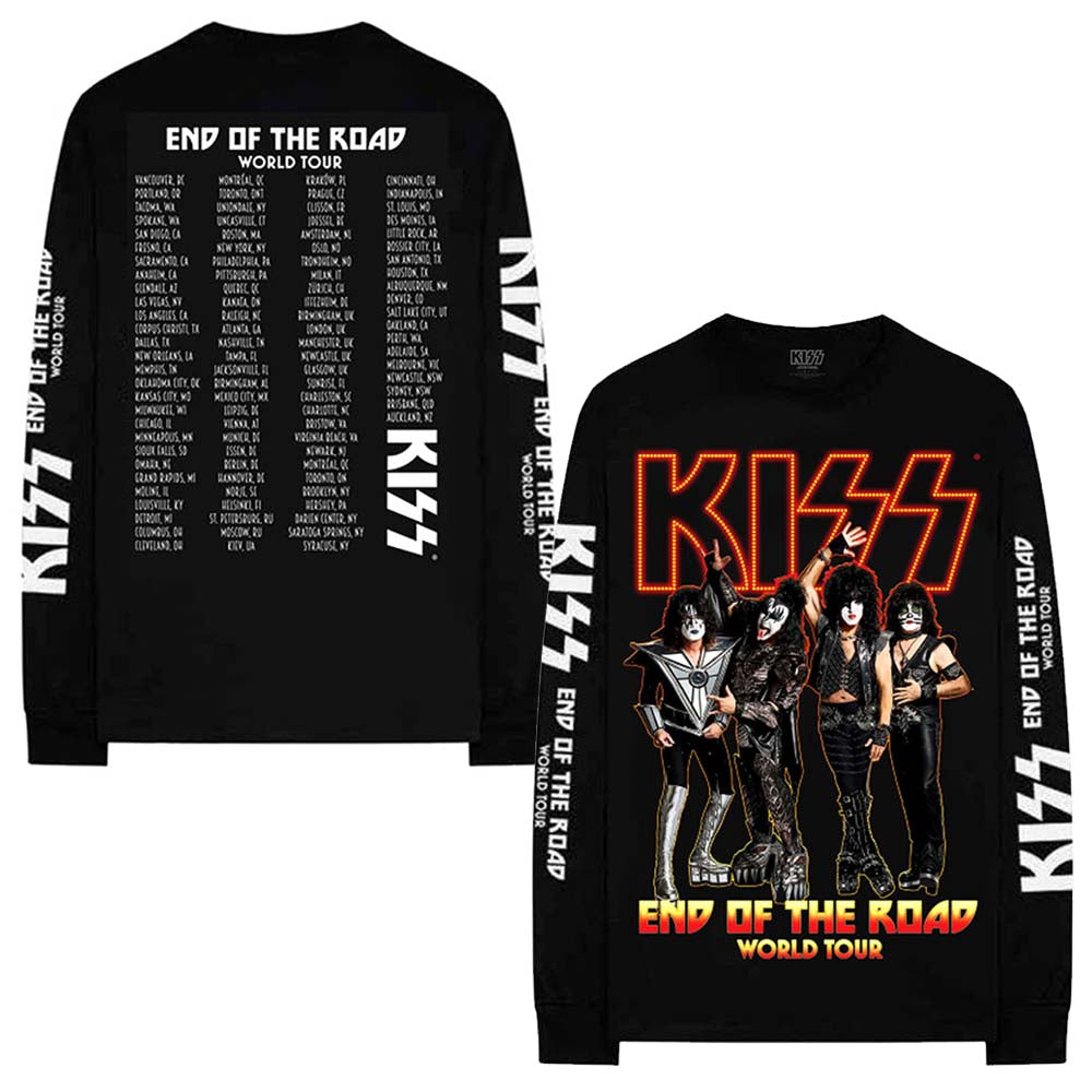 
                  
                    KISS キッス (デビュー 50周年 ) - End Of The Road Tour / バック & アームプリントあり / 長袖 / Tシャツ / メンズ 【公式 / オフィシャル】
                  
                