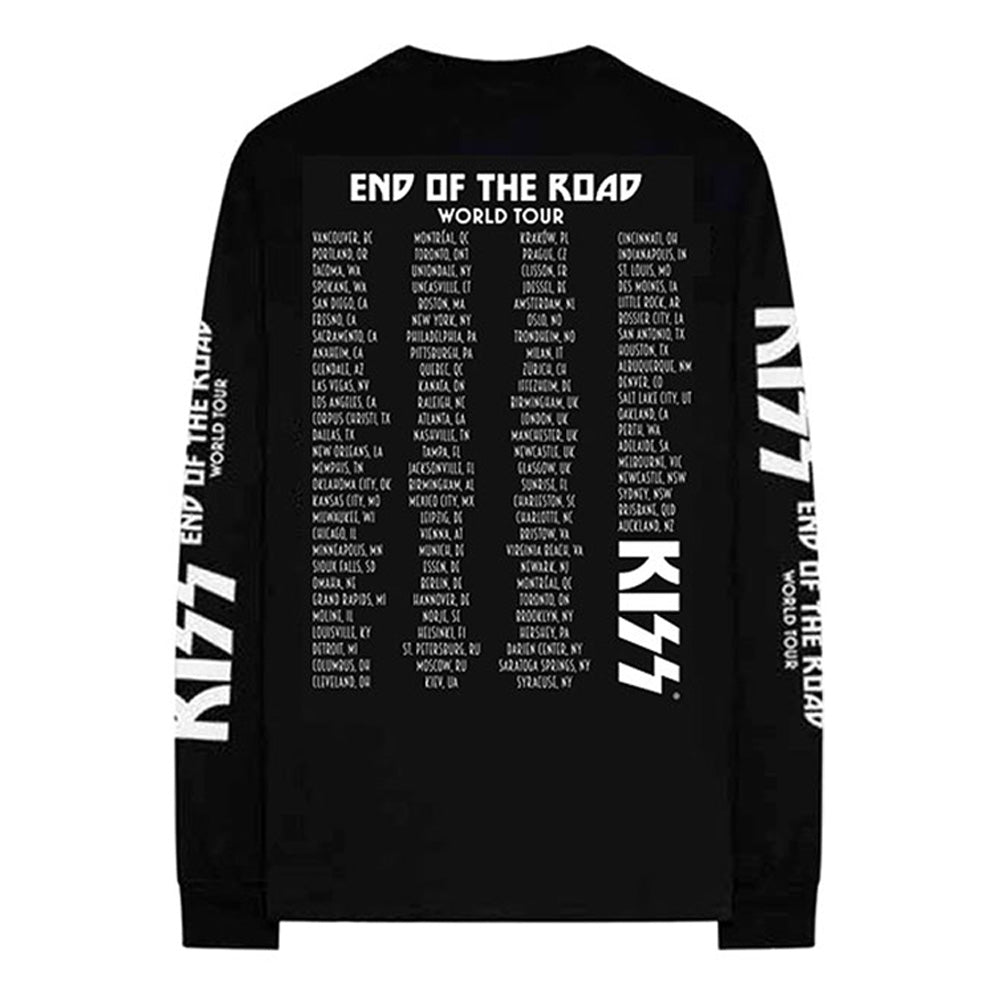 
                  
                    KISS キッス (デビュー 50周年 ) - End Of The Road Tour / バック & アームプリントあり / 長袖 / Tシャツ / メンズ 【公式 / オフィシャル】
                  
                