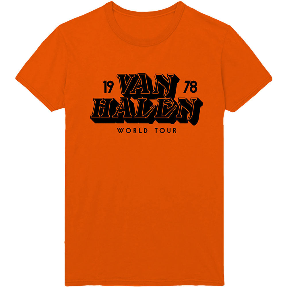 VAN HALEN ヴァンヘイレン (サミー&マイケル 来日 ) - World Tour '78 / Tシャツ / メンズ 【公式 / オフィシャル】