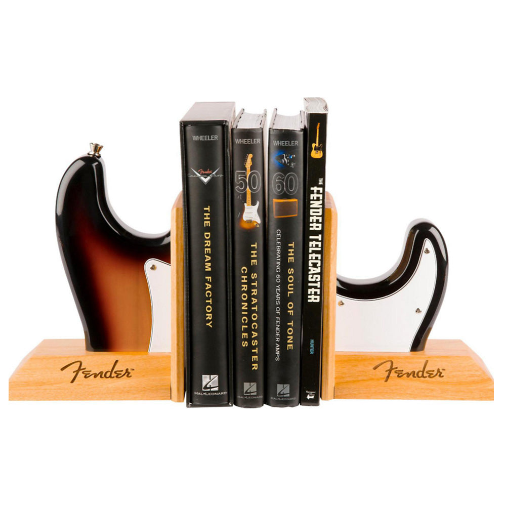 FENDER - (創設 80周年 ) - Stratocaster Body Guitar Bookends - Officially Licensed