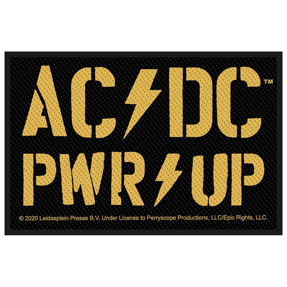 AC/DC エーシーディーシー - PWR-UP / ワッペン 【公式 / オフィシャル】