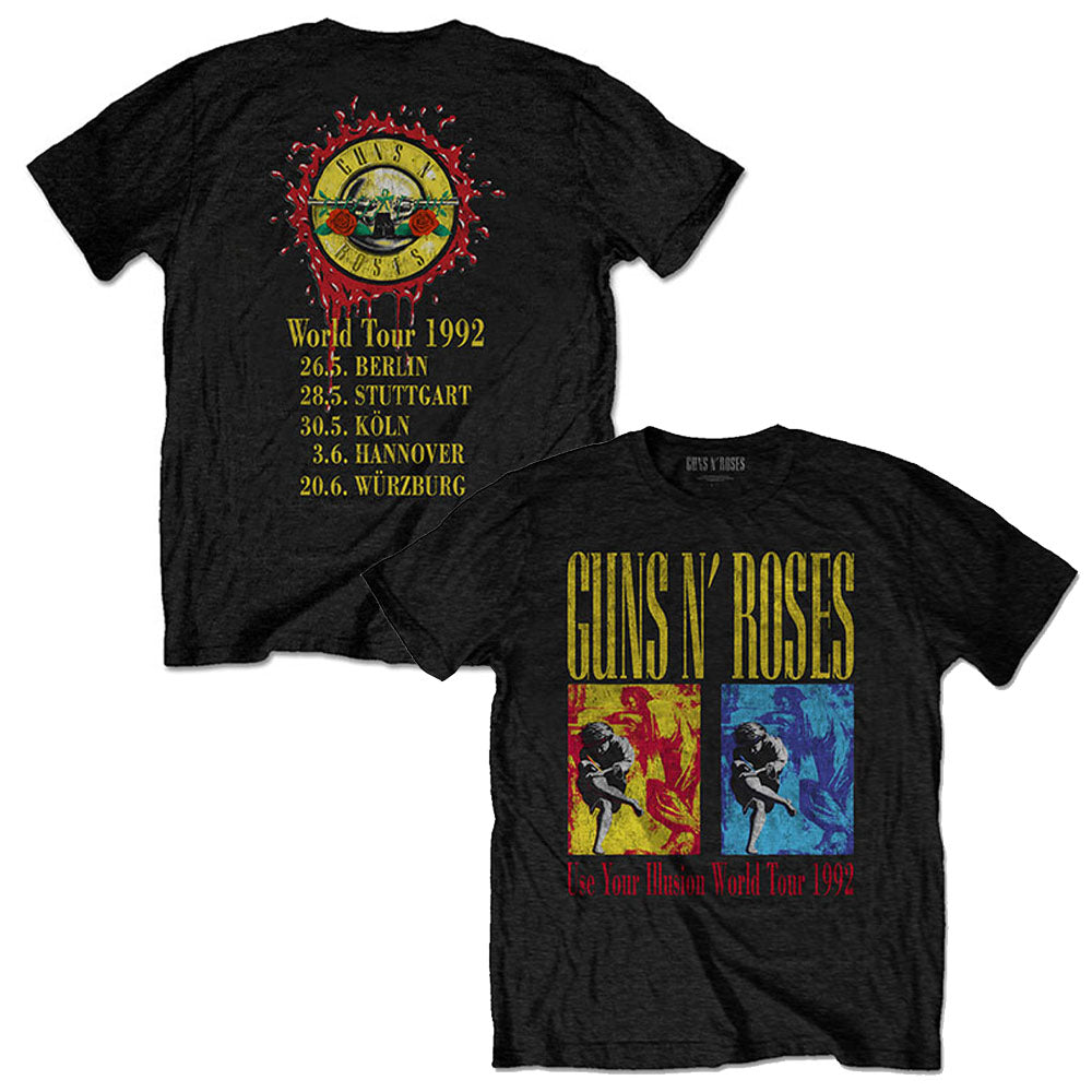 GUNS N ROSES ガンズアンドローゼズ Use Your Illusion World Tour バックプリントあり 公式 