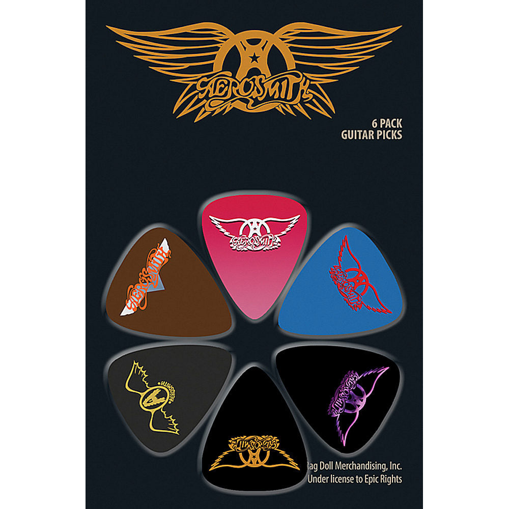 AEROSMITH - Guitar Pics 6枚セット