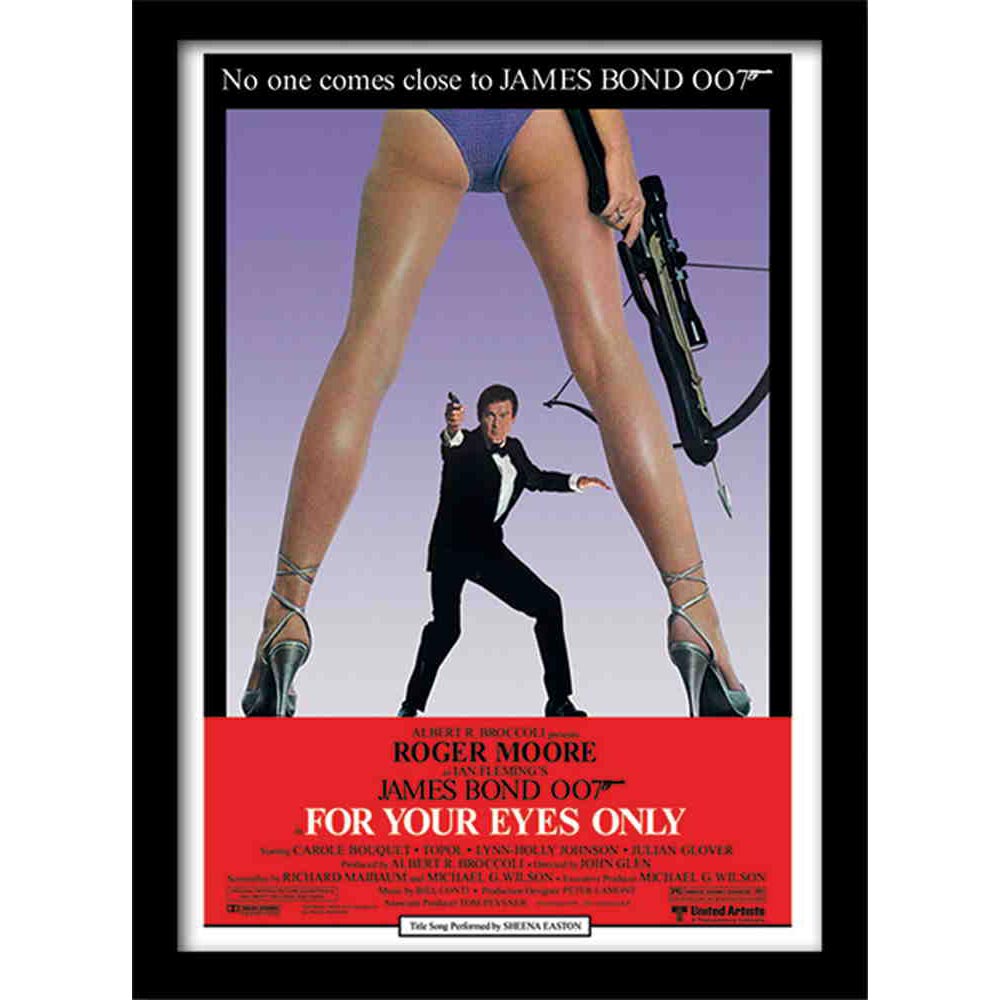 JAMES BOND ジェームズボンド - For Your Eyes Only / One sheet / インテリア額 【公式 / オフィシャル】