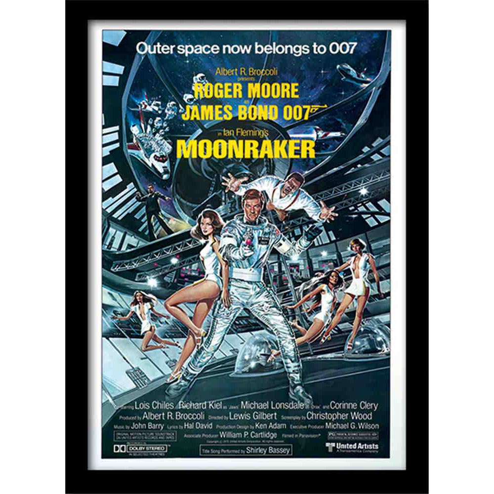 JAMES BOND ジェームズボンド - Moonraker / One sheet / インテリア額 【公式 / オフィシャル】