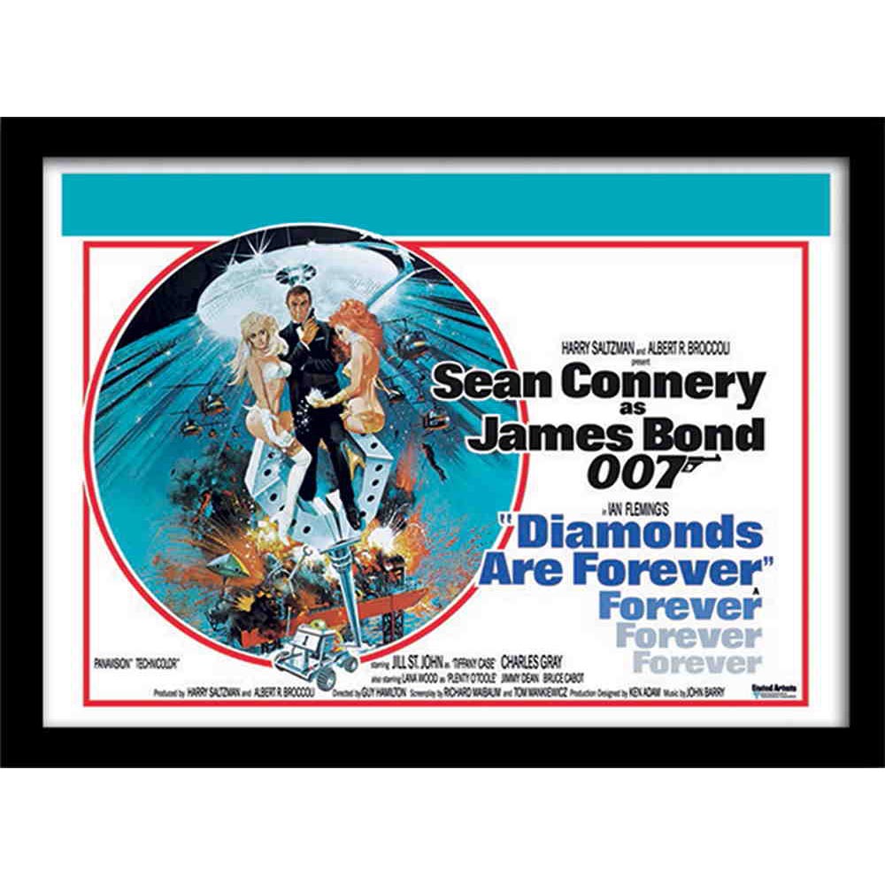 JAMES BOND ジェームズボンド - Diamonds are Forever 1 / インテリア額 【公式 / オフィシャル】