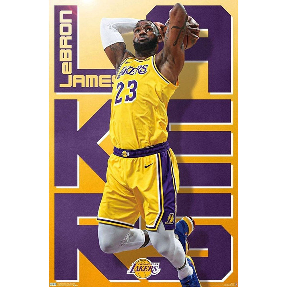 
                  
                    LOS ANGELES LAKERS（NBA） ロサンゼルスレイカーズ - Lebron James / ポスター 【公式 / オフィシャル】
                  
                