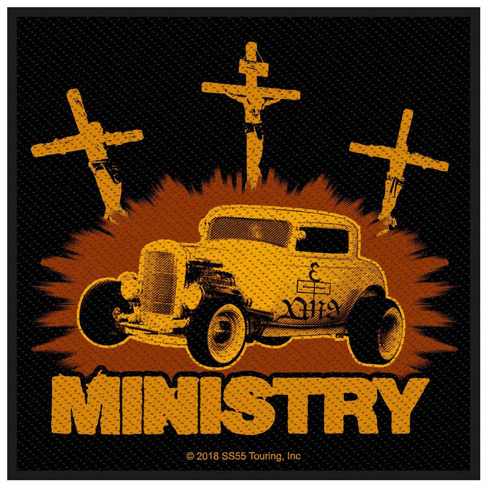 MINISTRY ミニストリー - Jesus Built My Hotrod / ワッペン 【公式 / オフィシャル】