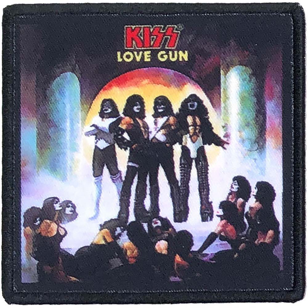 KISS キッス (デビュー 50周年 ) - Love Gun / Album Cover / ワッペン 【公式 / オフィシャル】