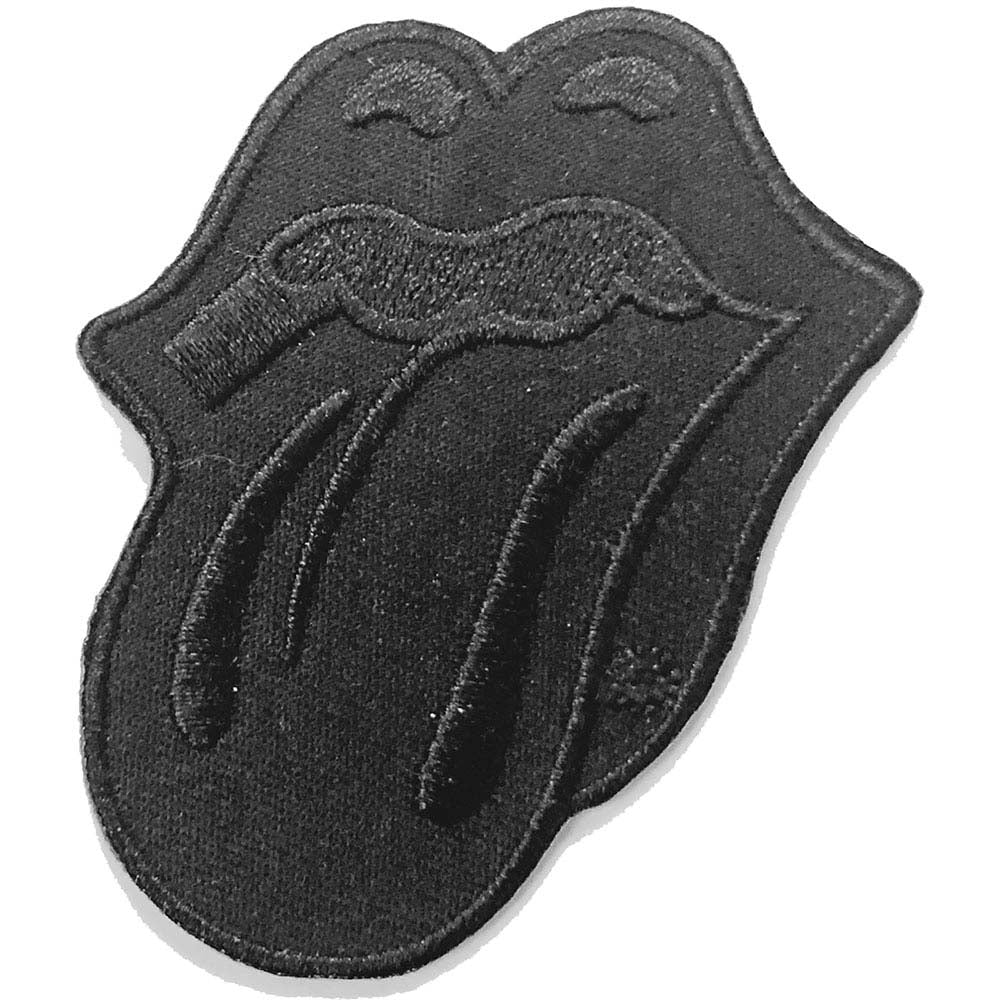 ROLLING STONES ローリングストーンズ (デビュー作 60周年 ) - Classic Tongue Black / ワッペン 【公式 / オフィシャル】