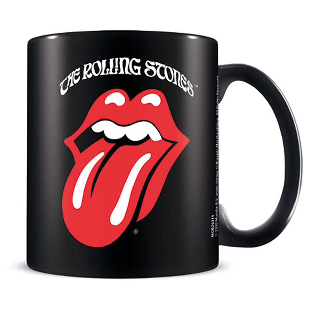 ROLLING STONES ローリングストーンズ (デビュー作 60周年 ) - Retro Tongue / Black / マグカップ 【公式 / オフィシャル】