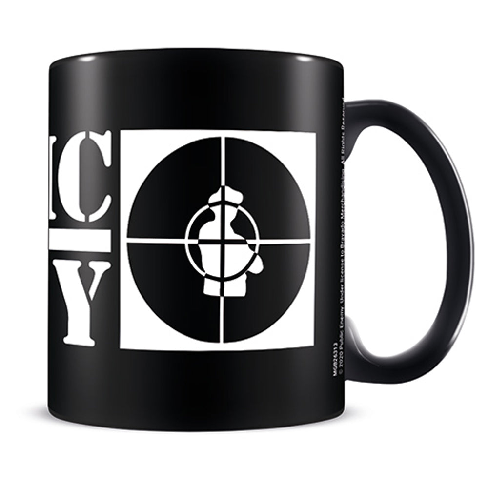 PUBLIC ENEMY パブリックエナミー - Crosshairs Logo / Black / マグカップ 【公式 / オフィシャル】