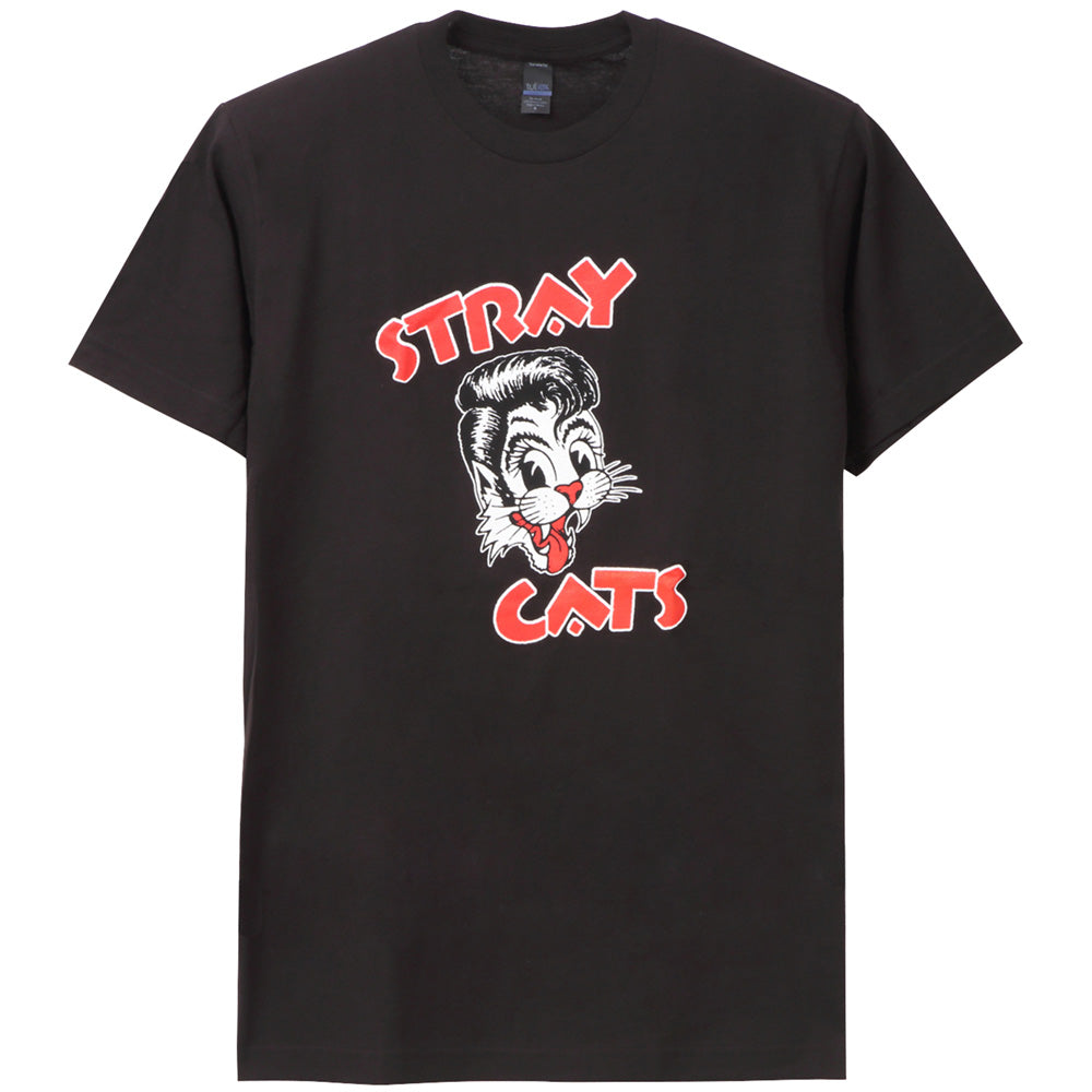 STRAY CATS ストレイキャッツ (結成 45周年 ) - CAT HEAD LOGO / Tシャツ / メンズ 【公式 / オフィシャル】