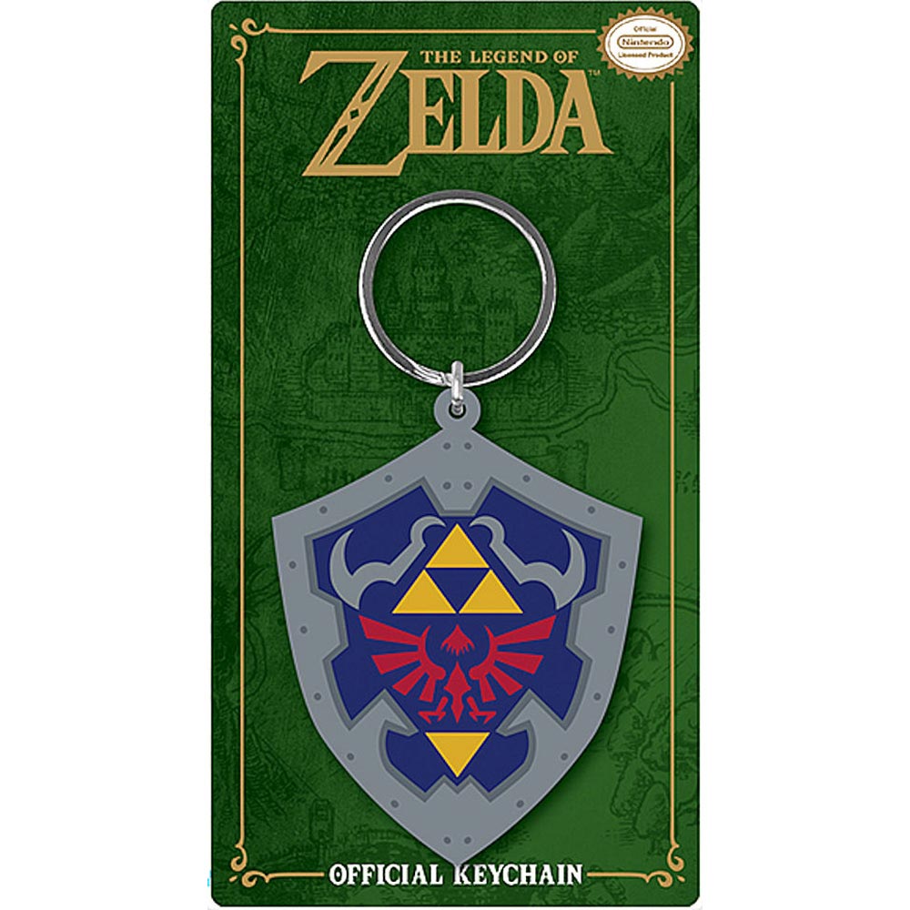 THE LEGEND OF ZELDA ゼルダの伝説 - Hylian Shield Rubber Keychains / キーホルダー 【公式 / オフィシャル】