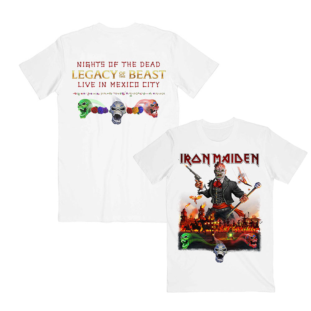 IRON MAIDEN アイアンメイデン (9月 来日 ) - Legacy of the Beast Live In Mexico City / バックプリントあり / Tシャツ / メンズ 【公式 / オフィシャル】