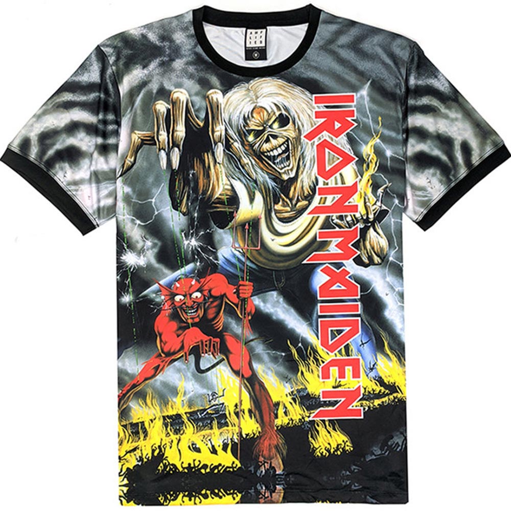 IRON MAIDEN アイアンメイデン (9月 来日 ) - NUMBER OF THE BEAST / バックプリントあり / Amplified（ ブランド ） / Tシャツ / メンズ 【公式 / オフィシャル】