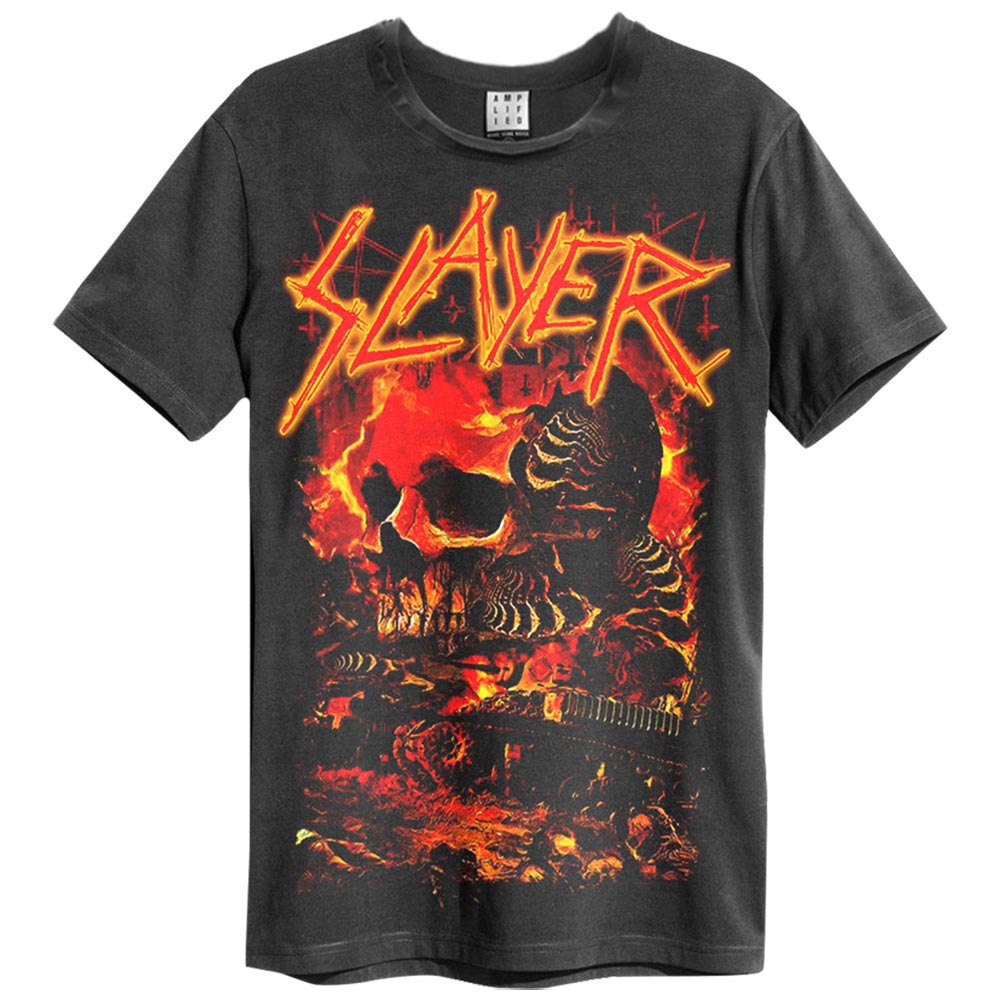 SLAYER スレイヤー - WAR SKULL / Amplified（ ブランド ） / Tシャツ / メンズ 【公式 / オフィシャル】