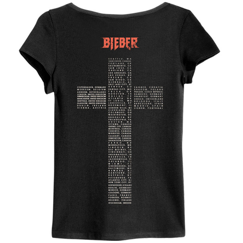 
                  
                    JUSTIN BIEBER ジャスティンビーバー - WORLD TOUR 2017 / レアモデル / Amplified（ ブランド ） / バックプリントあり / Tシャツ / レディース
                  
                