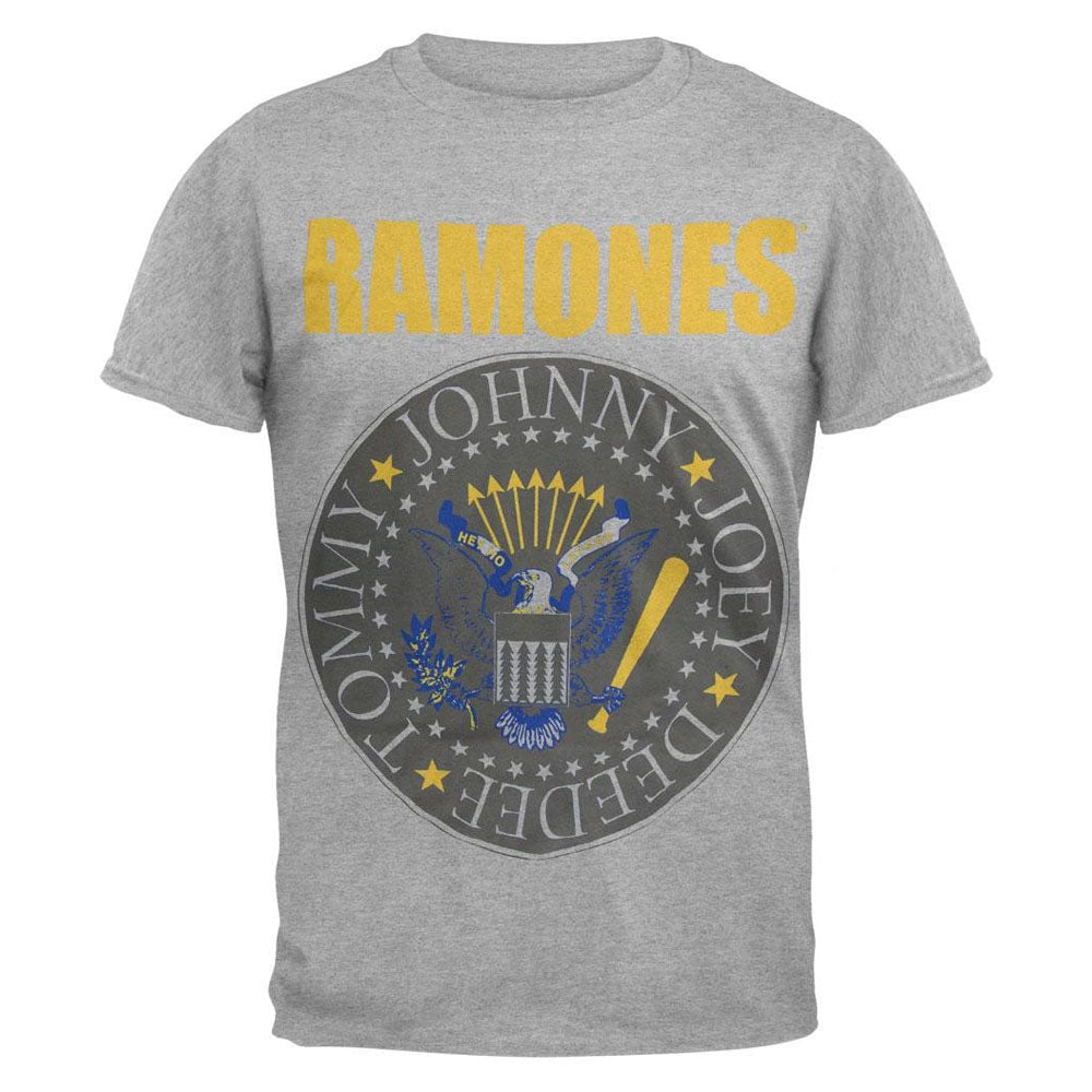 RAMONES ラモーンズ (結成 50周年 ) - 【限定品】Yellow & Blue Seal Tri-Blend / Tシャツ / メンズ 【公式 / オフィシャル】