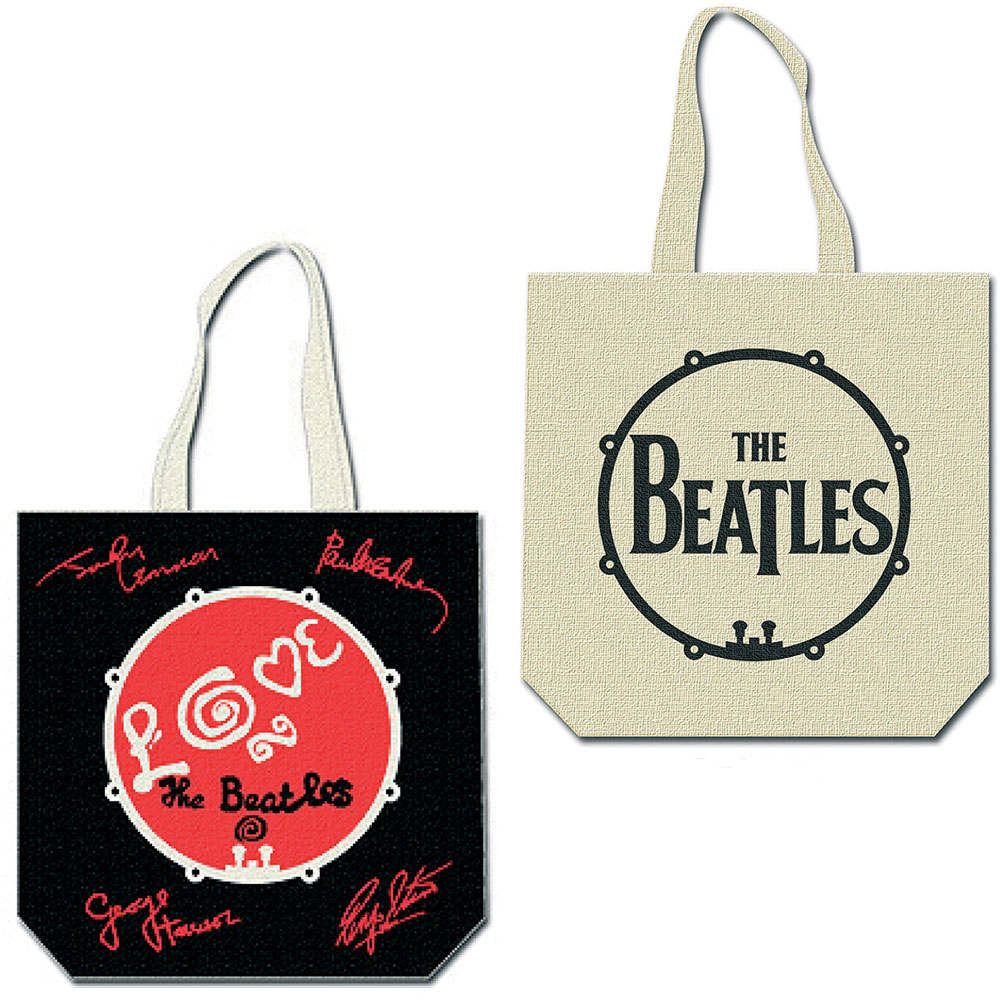 THE BEATLES ビートルズ (ABBEY ROAD 55周年 ) - Love Drum (with zip top) / トートバッグ 【公式 / オフィシャル】