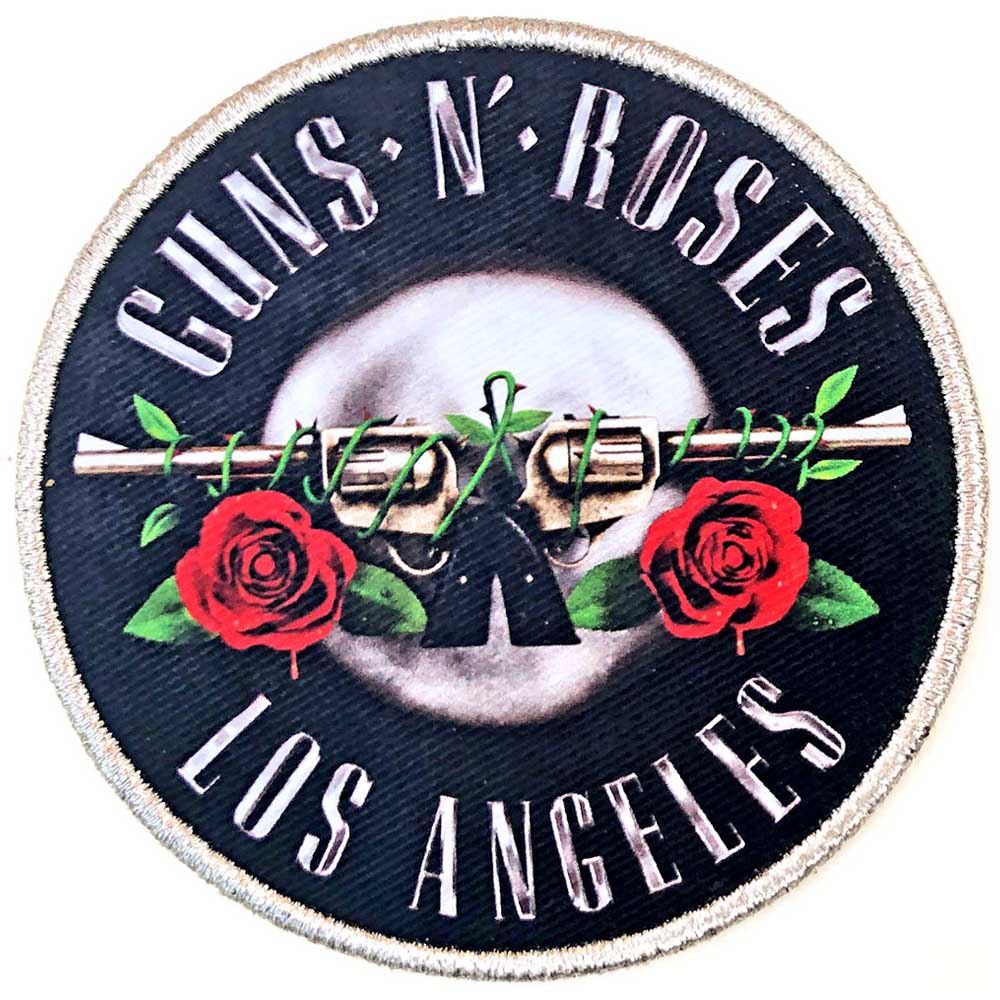 GUNS N ROSES ガンズアンドローゼズ - Los Angeles Silver / ワッペン 【公式 / オフィシャル】