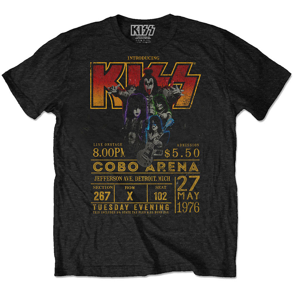 KISS キッス (デビュー 50周年 ) - Cobra Arena '76 / ECO-TEE / Tシャツ / メンズ 【公式 / オフィシャル】