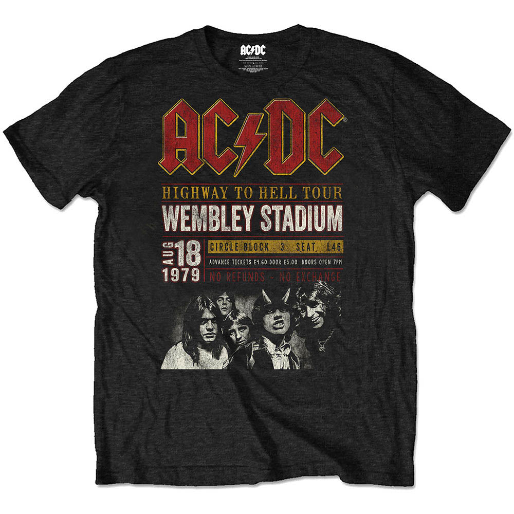 AC/DC エーシーディーシー Wembey '79 ECO-TEE Tシャツ / メンズ 公式 オフィシャル