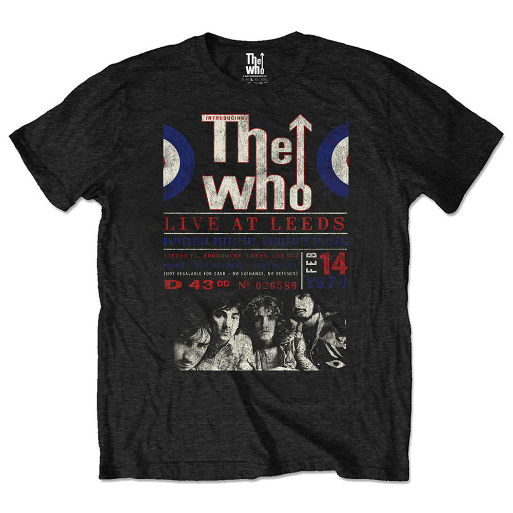 THE WHO ザ・フー (結成 60周年 ) - Live At Leeds '70 / ECO-TEE / Tシャツ / メンズ 【公式 / オフィシャル】