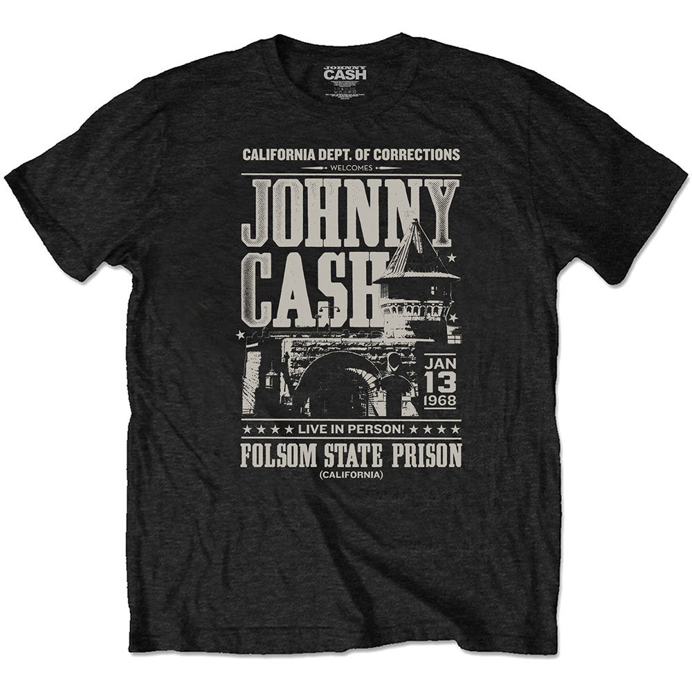 JOHNNY CASH ジョニーキャッシュ - Prison Poster / ECO-TEE / Tシャツ / メンズ 【公式 / オフィシャル】