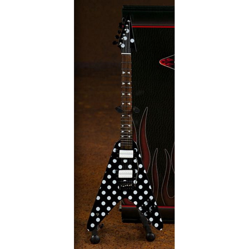 OZZY OSBOURNE オジーオズボーン (ソロ 45周年 ) - Randy's "Harpoon" Polka Dot Signature Miniature Guitar Replica Collectible / ミニチュア楽器 【公式 / オフィシャル】