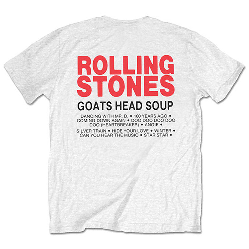 
                  
                    ROLLING STONES ローリングストーンズ (デビュー作 60周年 ) - Goat Head Soup Tracklist / バックプリントあり / Tシャツ / メンズ 【公式 / オフィシャル】
                  
                