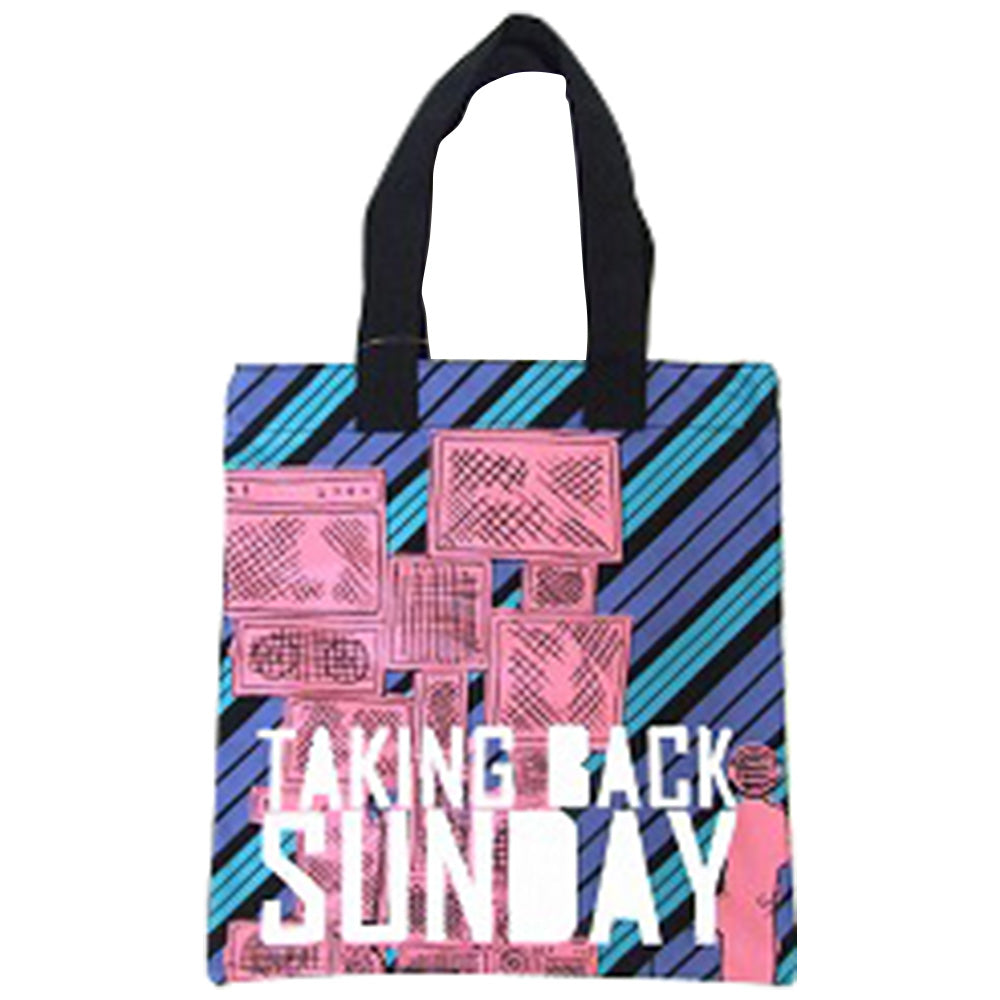 TAKING BACK SUNDAY テイキングバックサンデイ - PRINT LADIES BLK TOTE / トートバッグ 【公式 / オフィシャル】