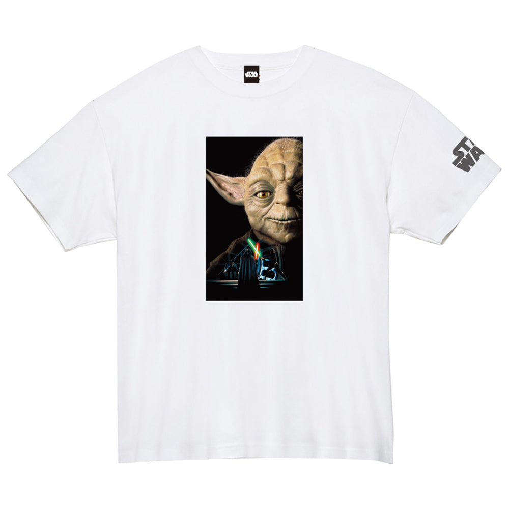 STAR WARS - (「エピソード1」 25周年 ) - 蓄光ロゴTシャツ(ヨーダ) / ホワイト / 限定商品