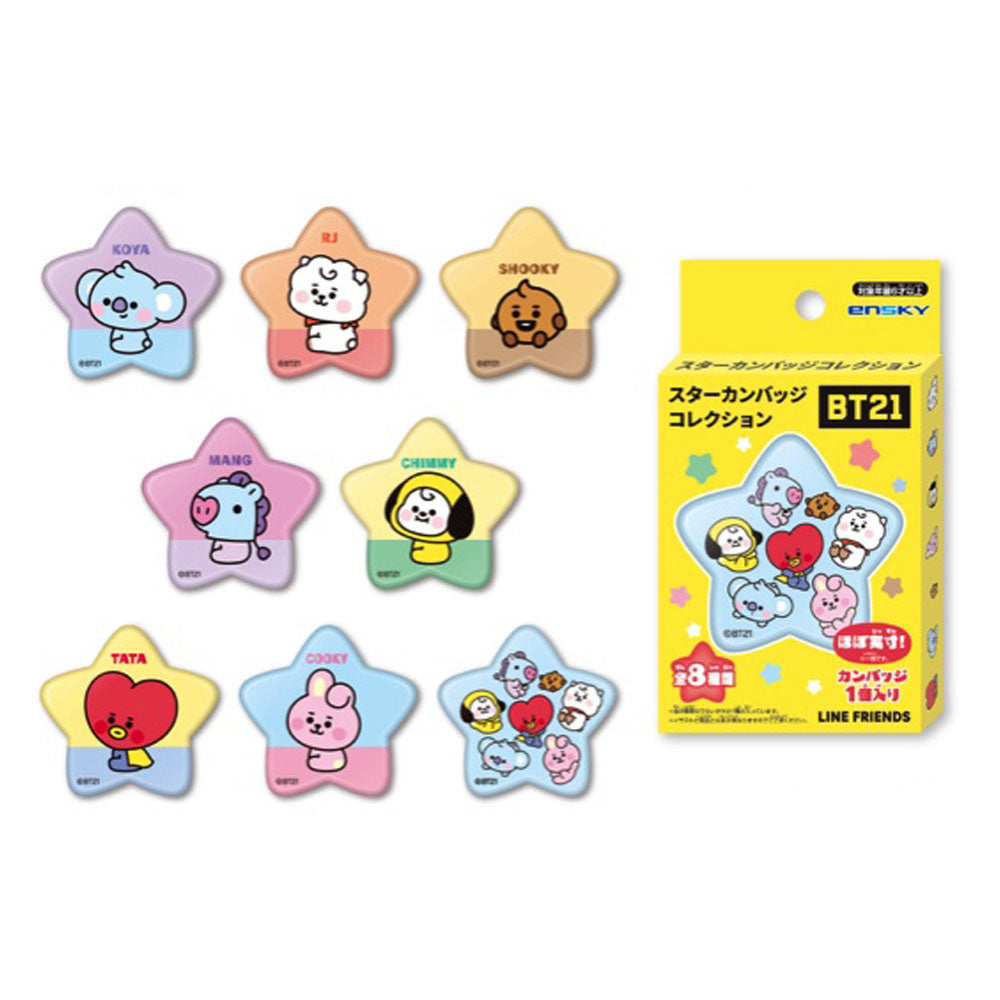 BTS - BT21 / スターカンバッジコレクション / 1BOX 8箱入り