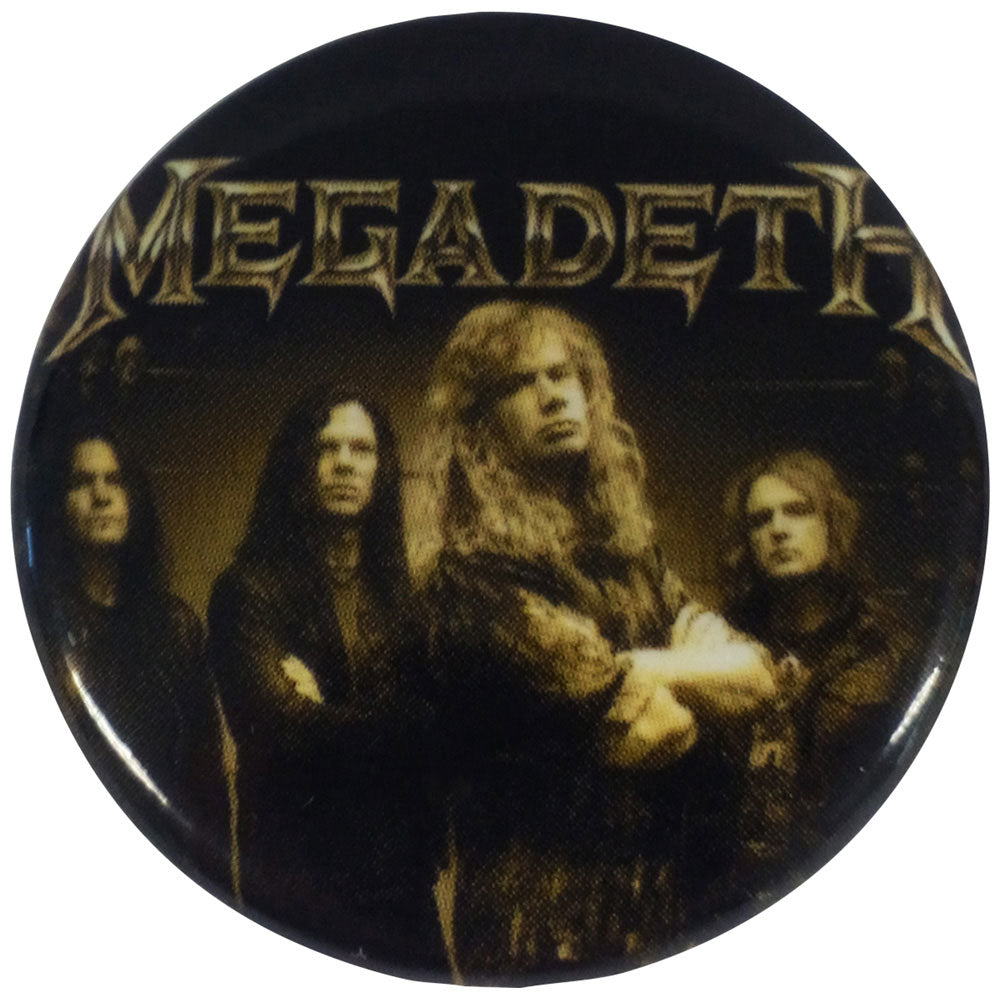 MEGADETH メガデス - Band Photo / バッジ 【公式 / オフィシャル】