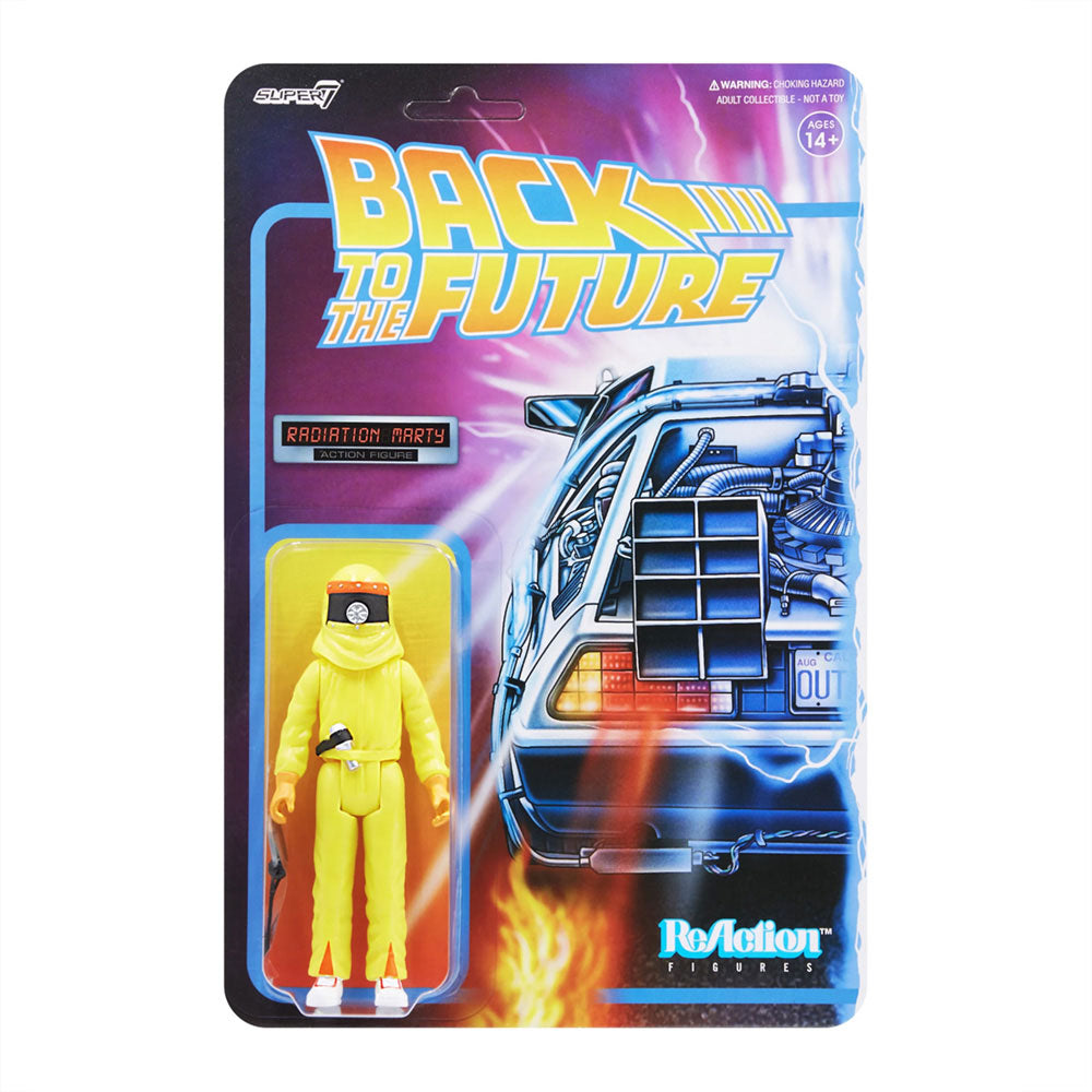 BACK TO THE FUTURE 1 REACTION FIGURE W2 / MARTY AND THE RADIATION SUIT