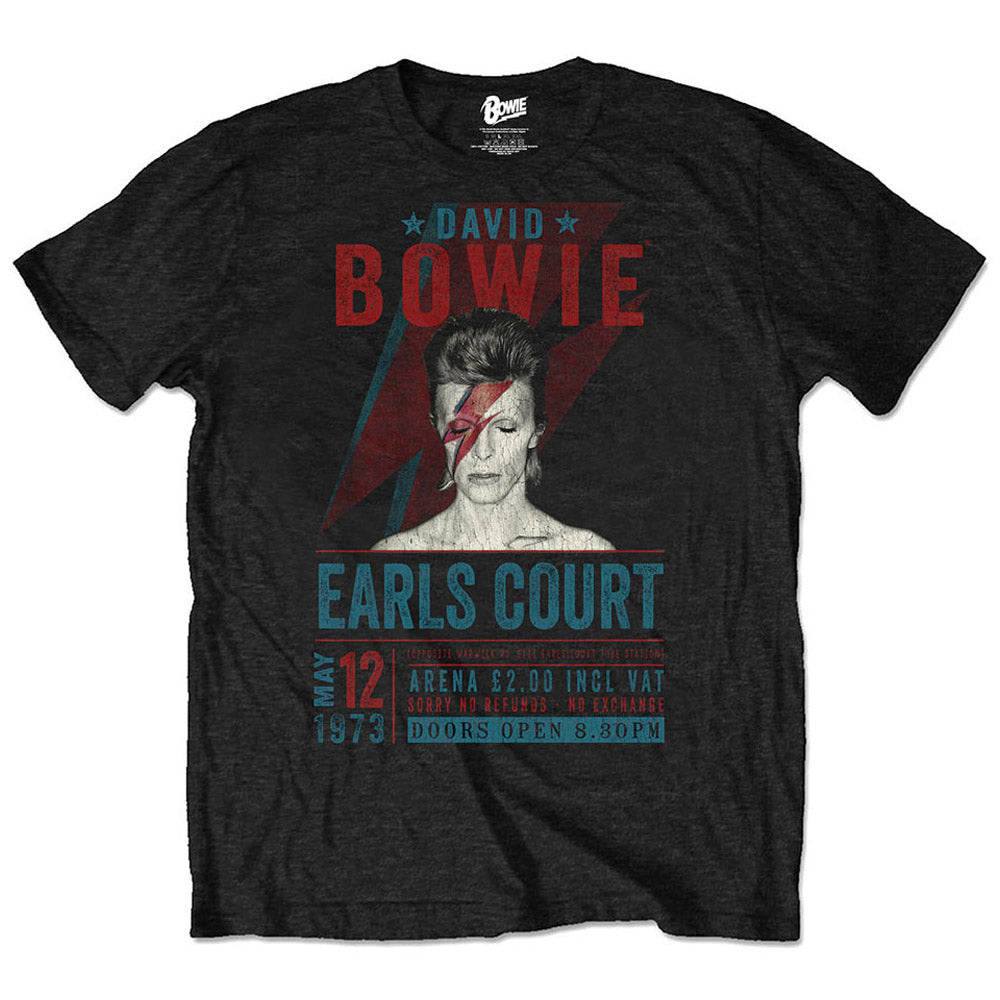 DAVID BOWIE デヴィッドボウイ - Earls Court '73 / ECO-TEE / Tシャツ / メンズ 【公式 / オフィシャル】