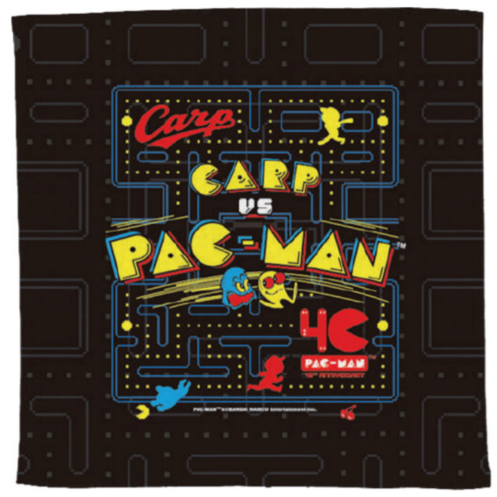 PAC-MAN パックマン - パックマン生誕40周年限定商品 / カープ×パックマンコラボ / ハイブリッドハンドタオル / クラシック / タオル 【公式 / オフィシャル】